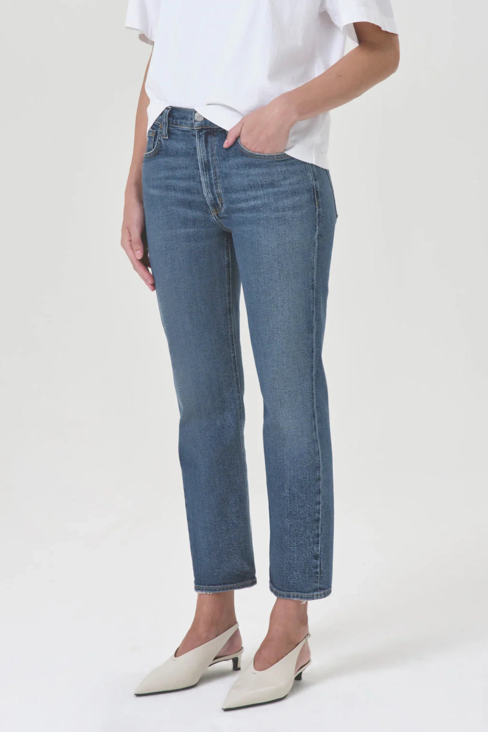 Race Mid Rise Straight Jean