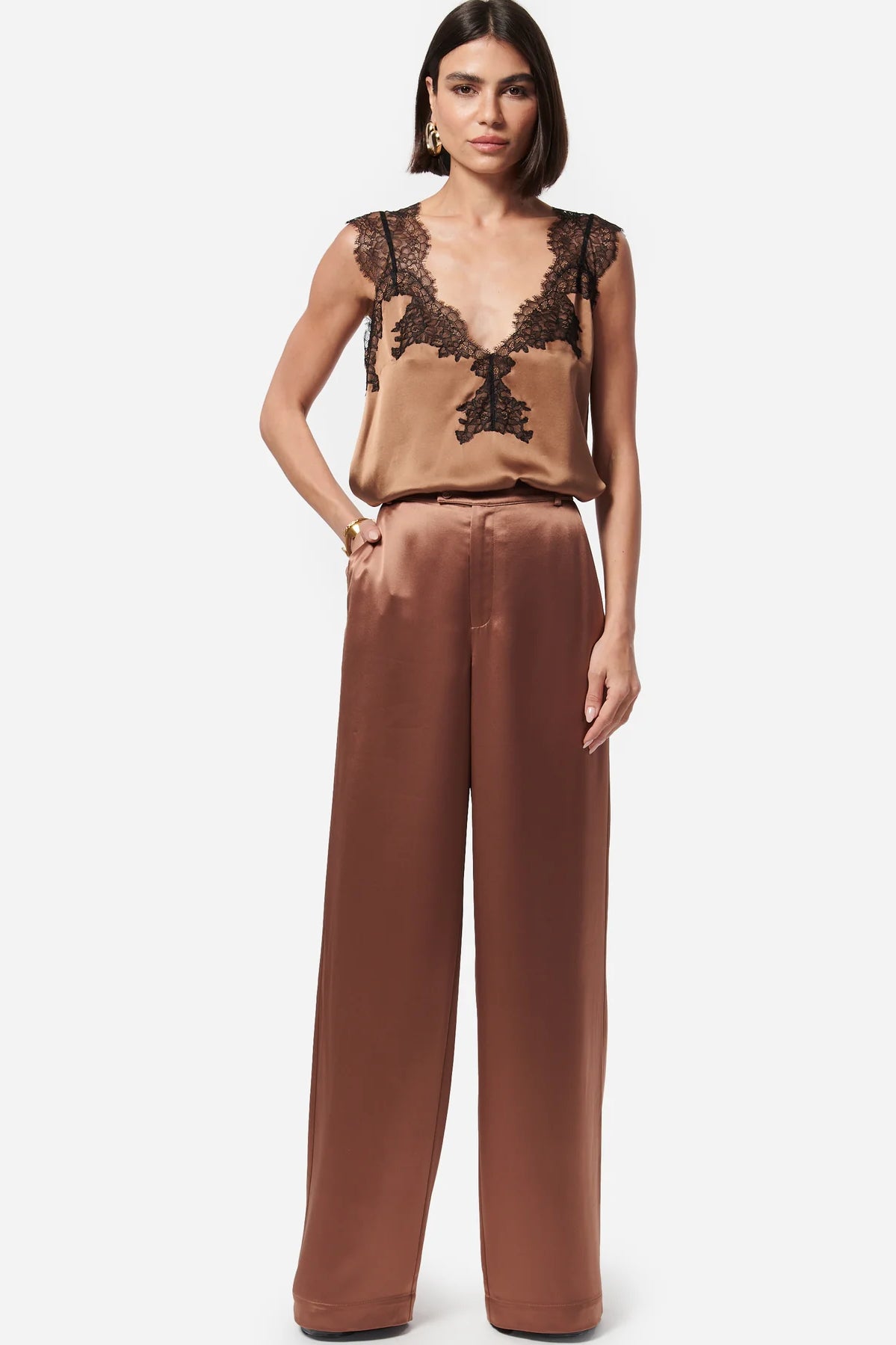 Pizzo Flow Lace Trim Cami