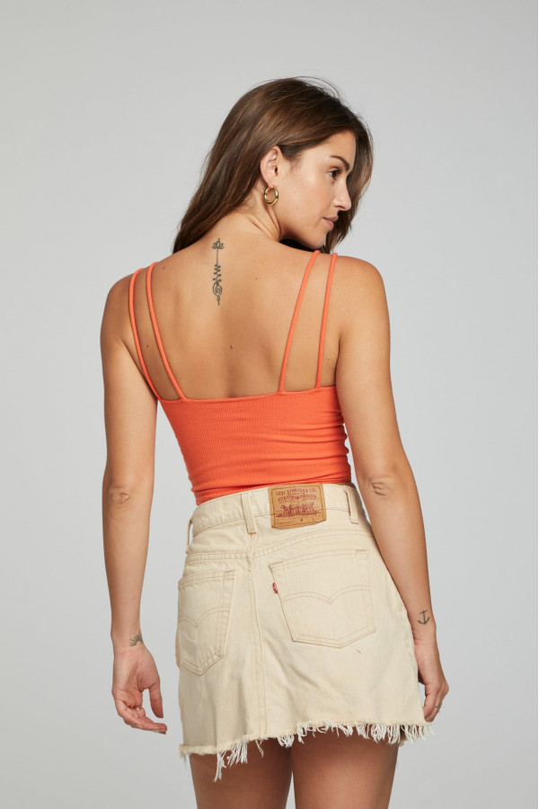 Enchant Tone Crop Rib Tank