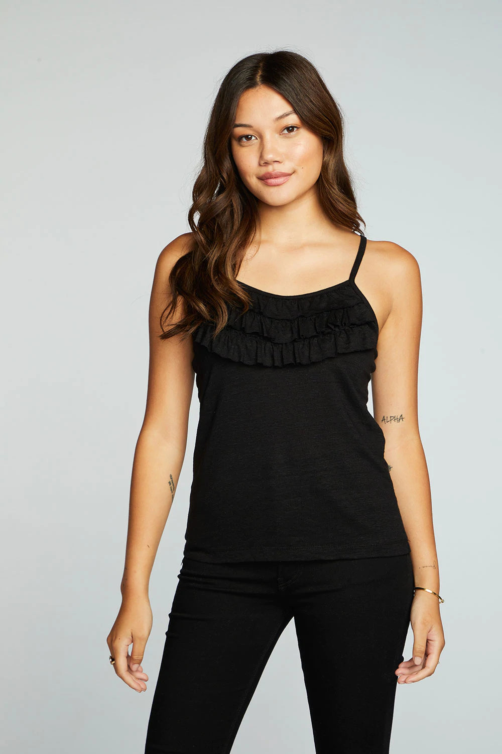 Amore Drift Ruffle Tank
