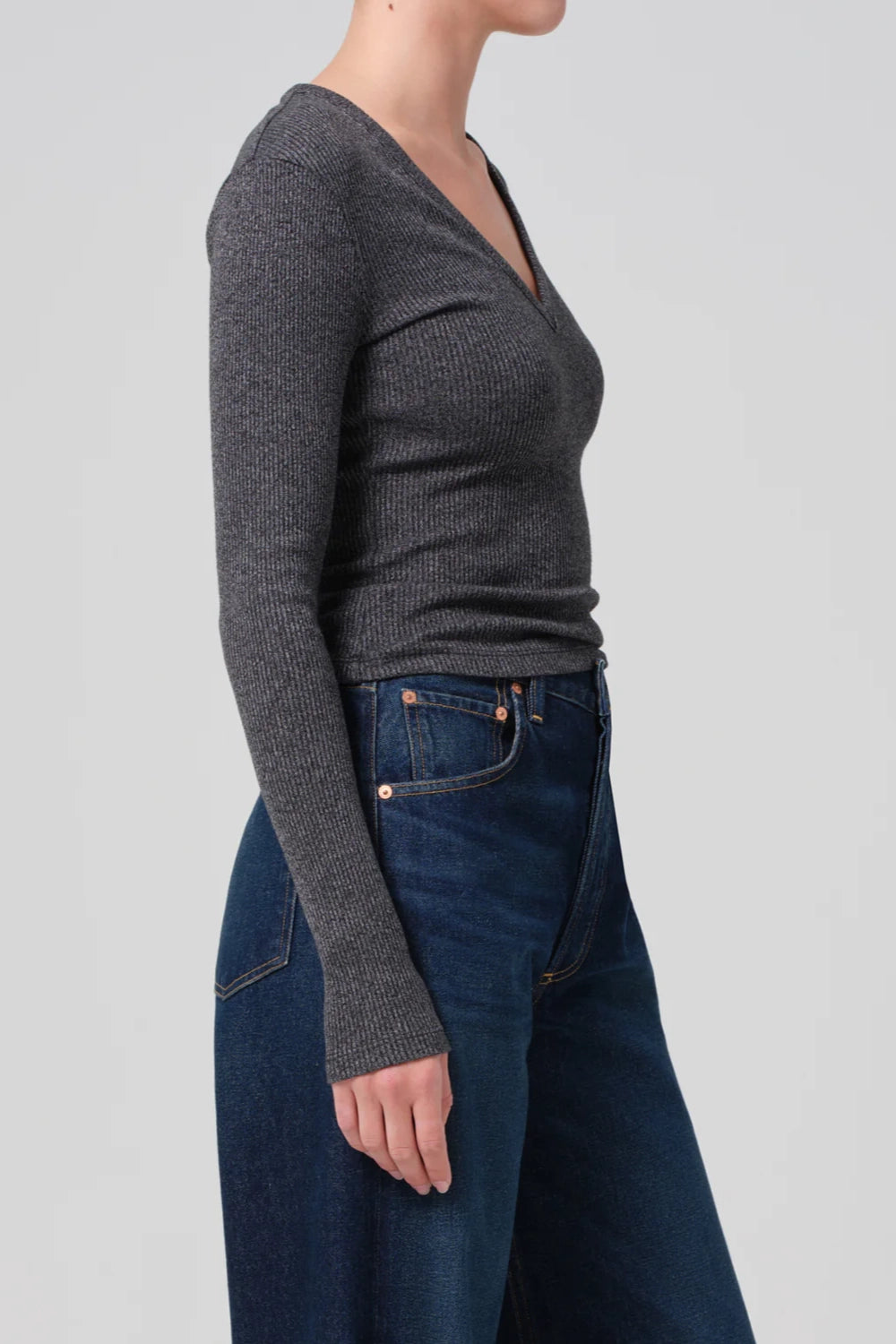 Equinox V-nk Rib Top