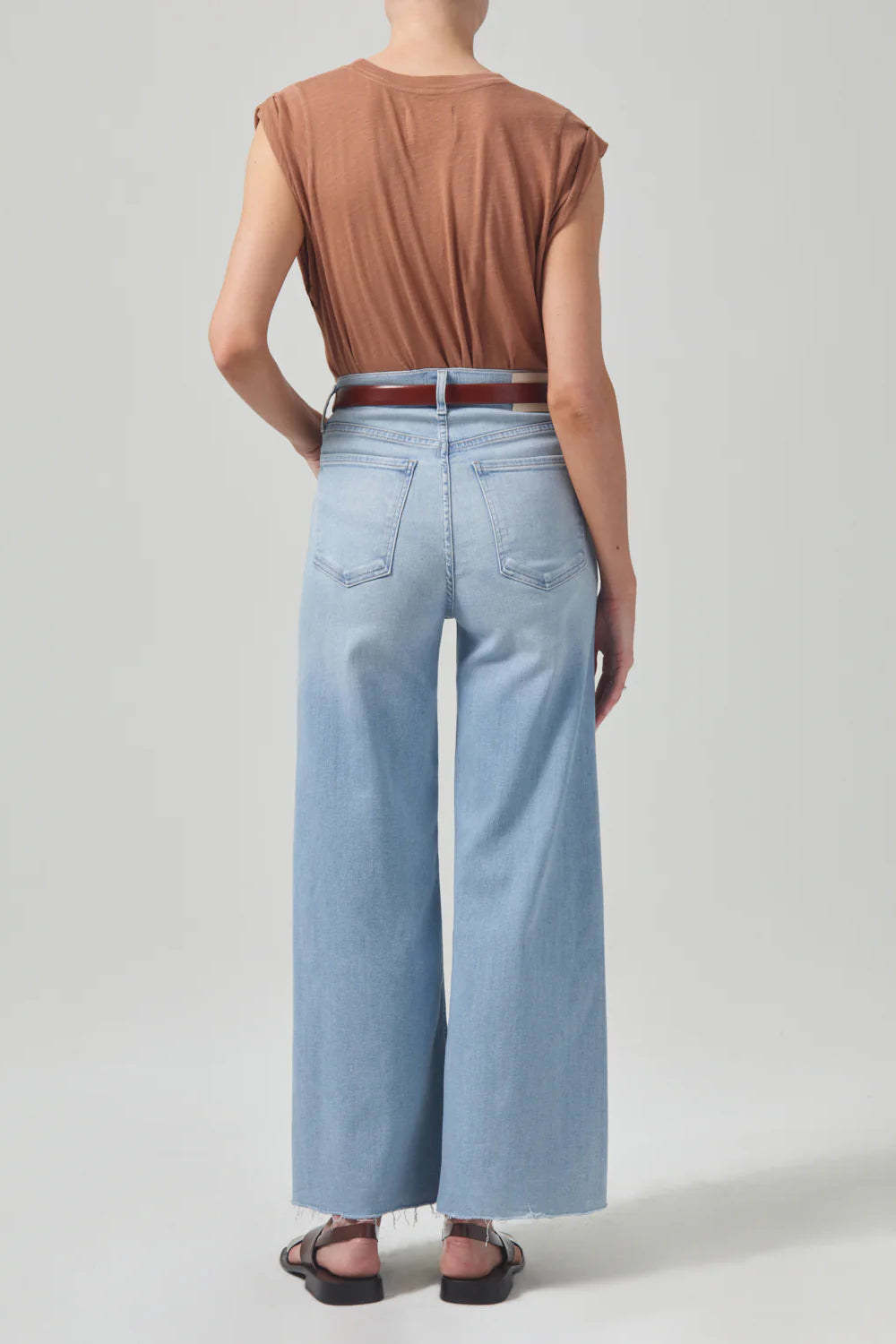 Onde Crop Wide Leg Jean