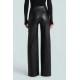 Cedar Leather Wide Leg Pant