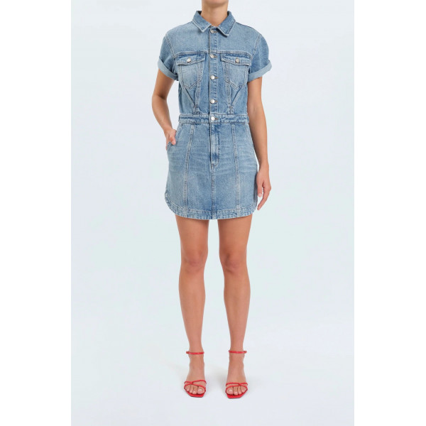 Notte Twist Denim Dress