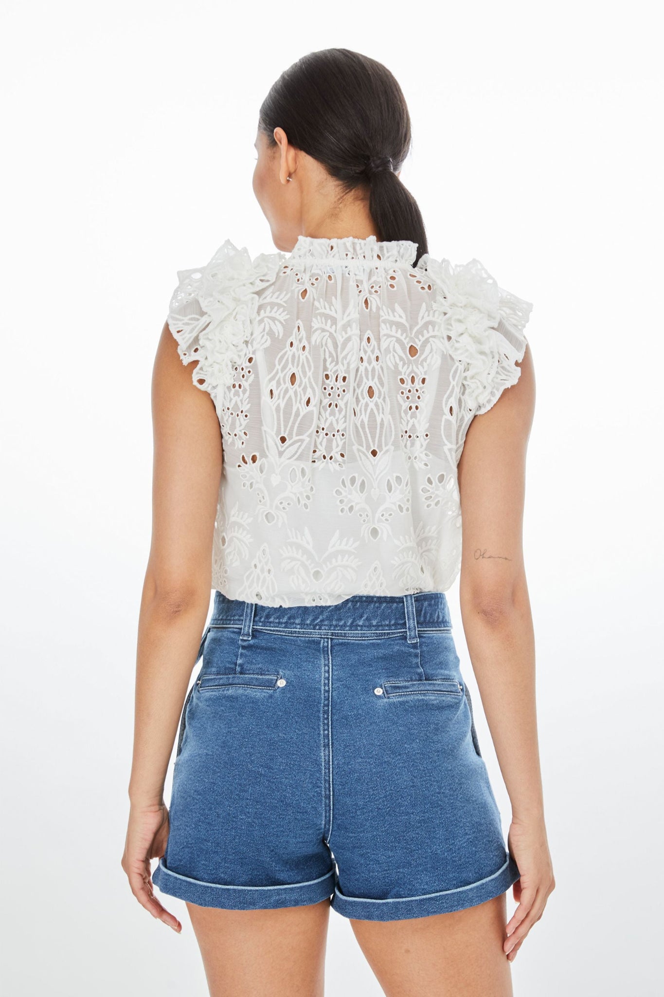 Rose Embroidered Top