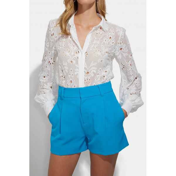 Cashmere Glow Lace Blouse