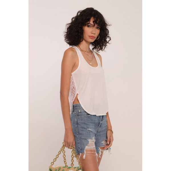 Pearl Crochet Back Tank