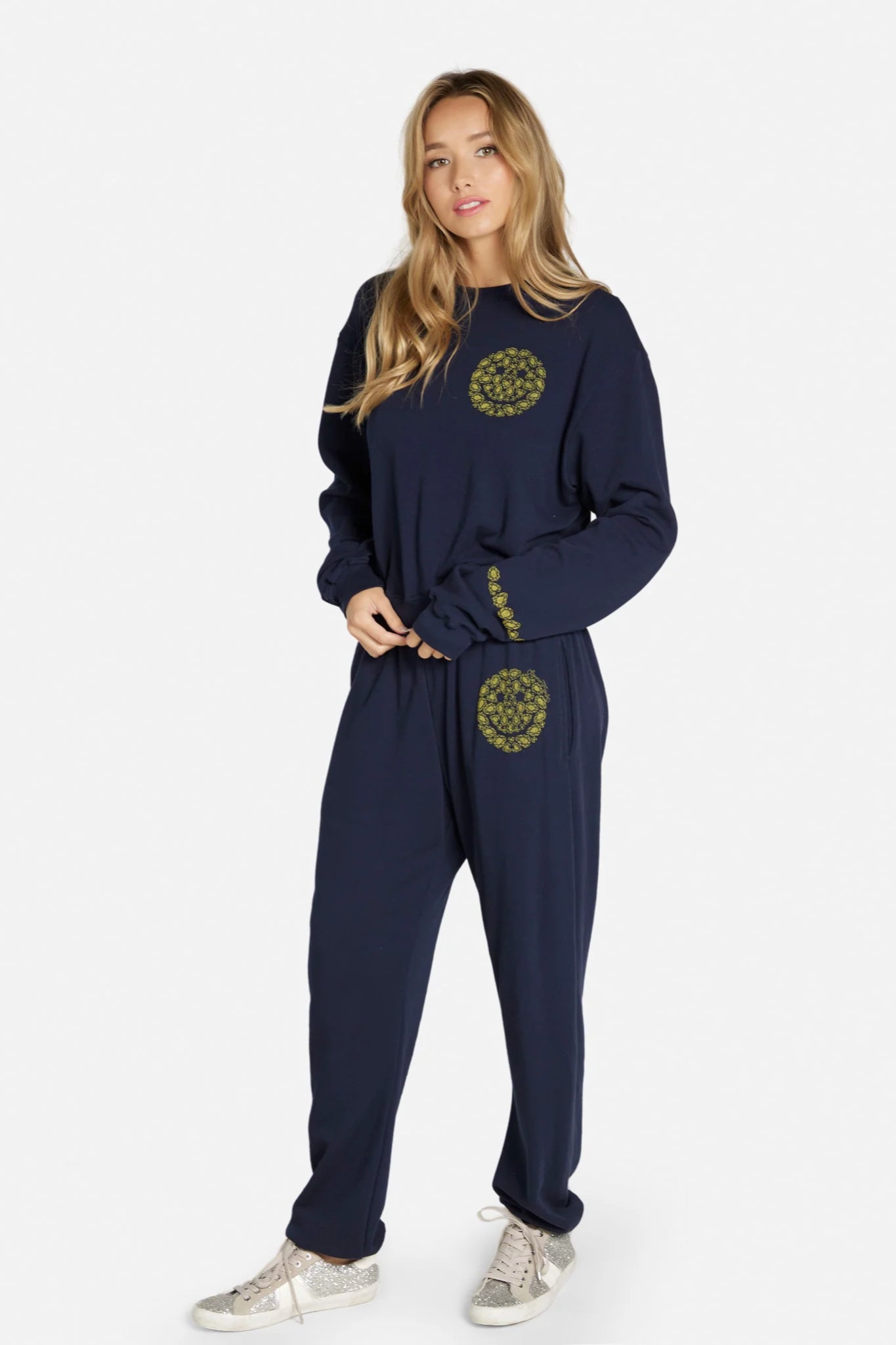 Castle Diamond Happy Face Sweat Shirt