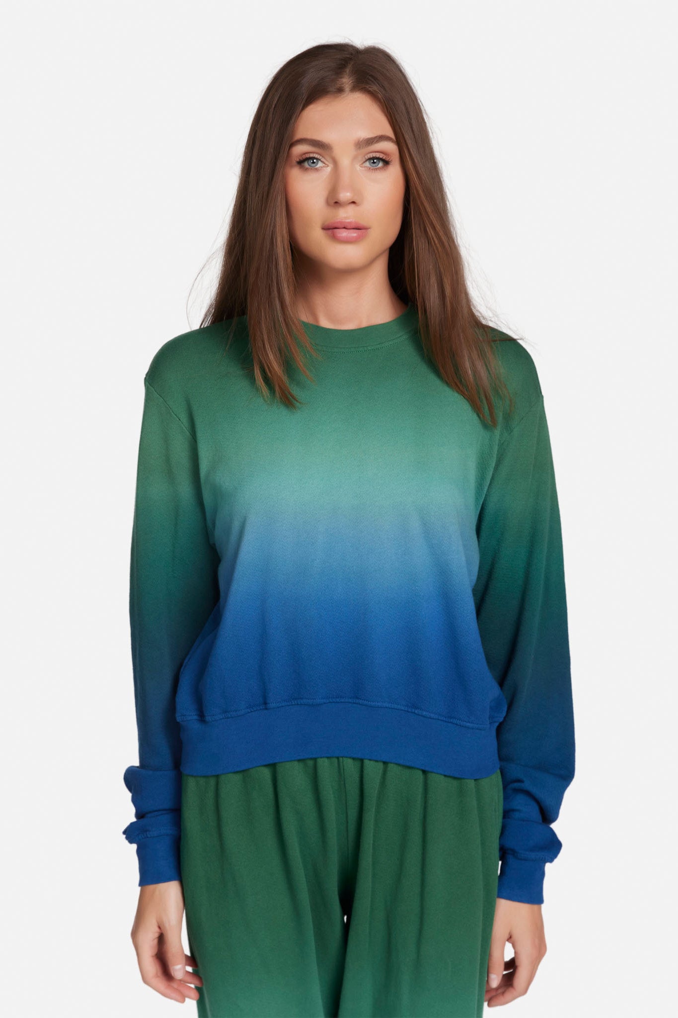 Valhalla Crop Ombre Sweatshirt