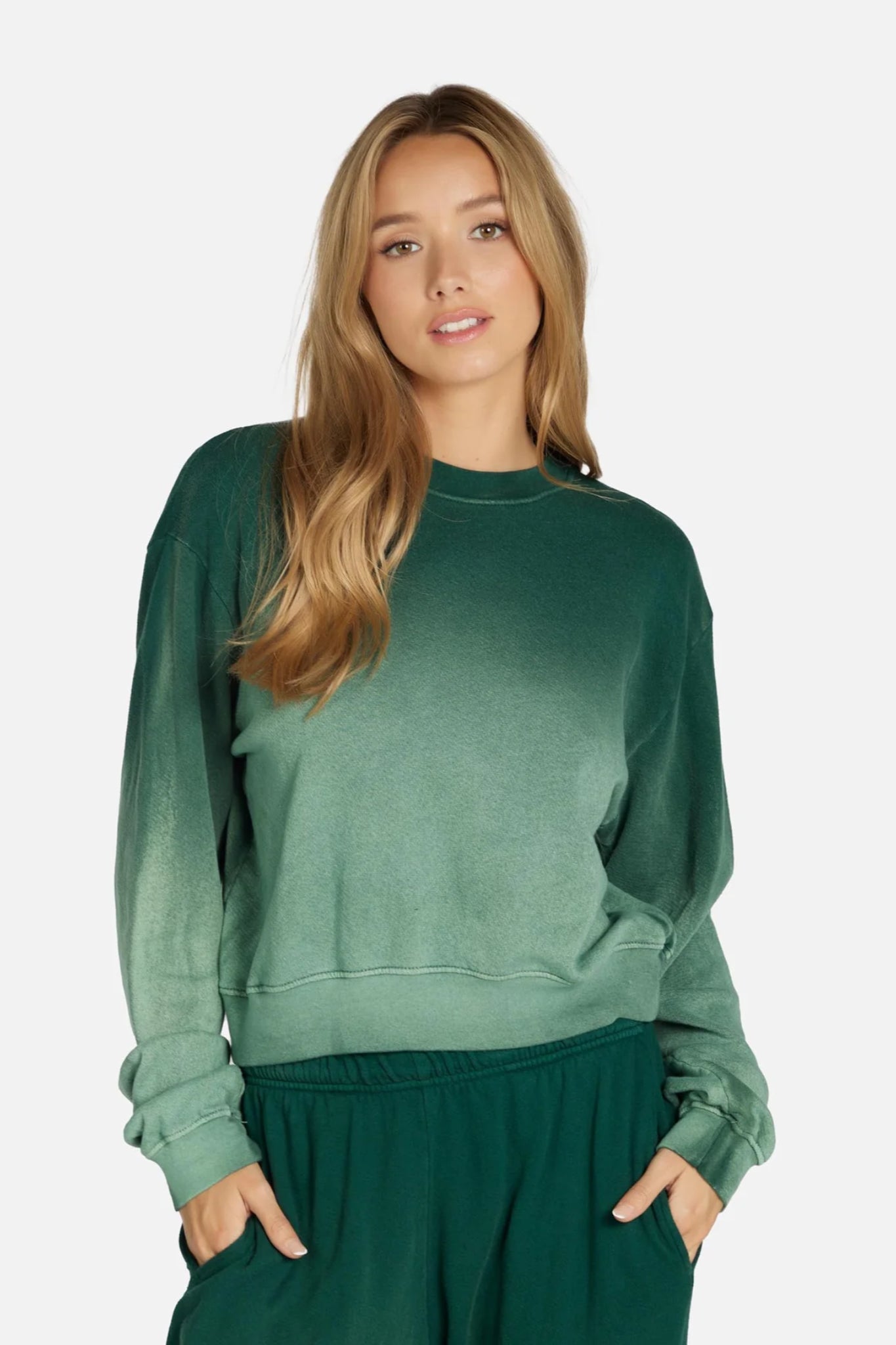 Valhalla Crop Ombre Sweatshirt