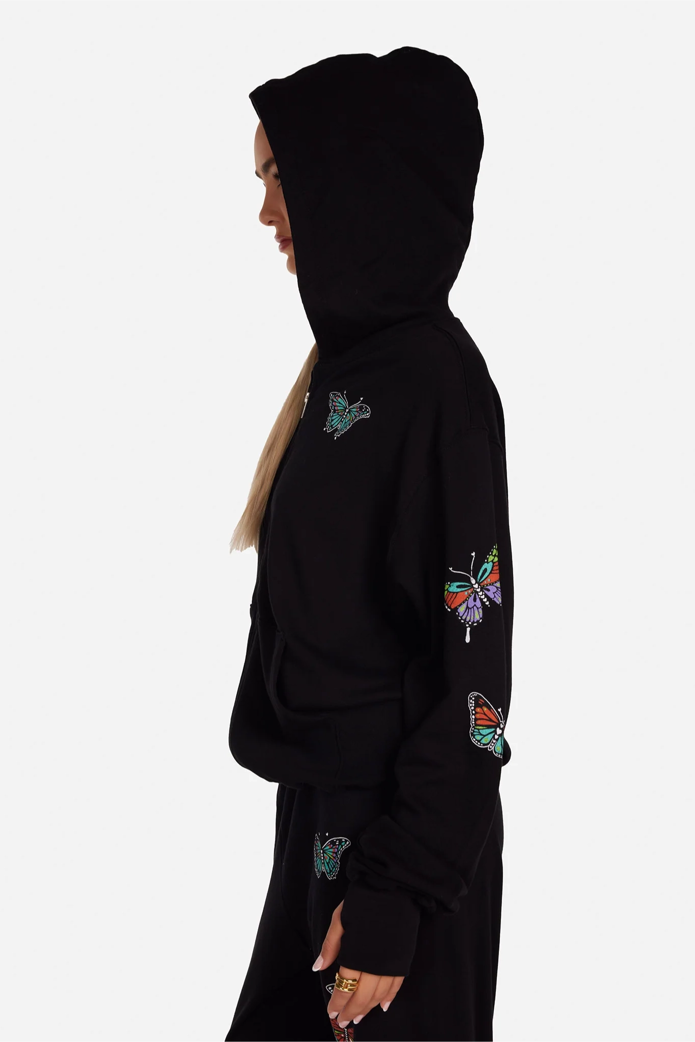 Ivory Butterfly Hoodie