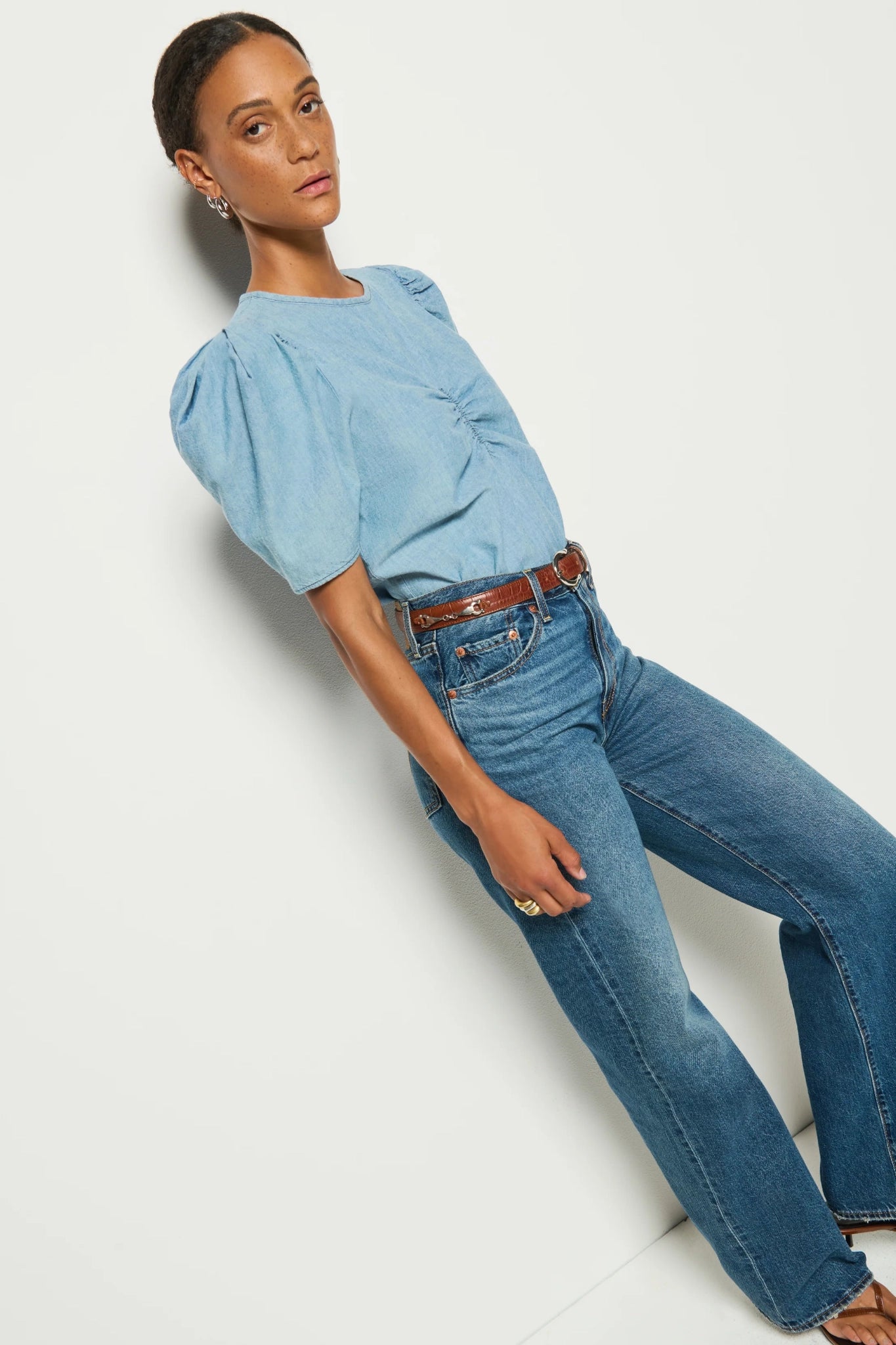 Splendore Chambray Top