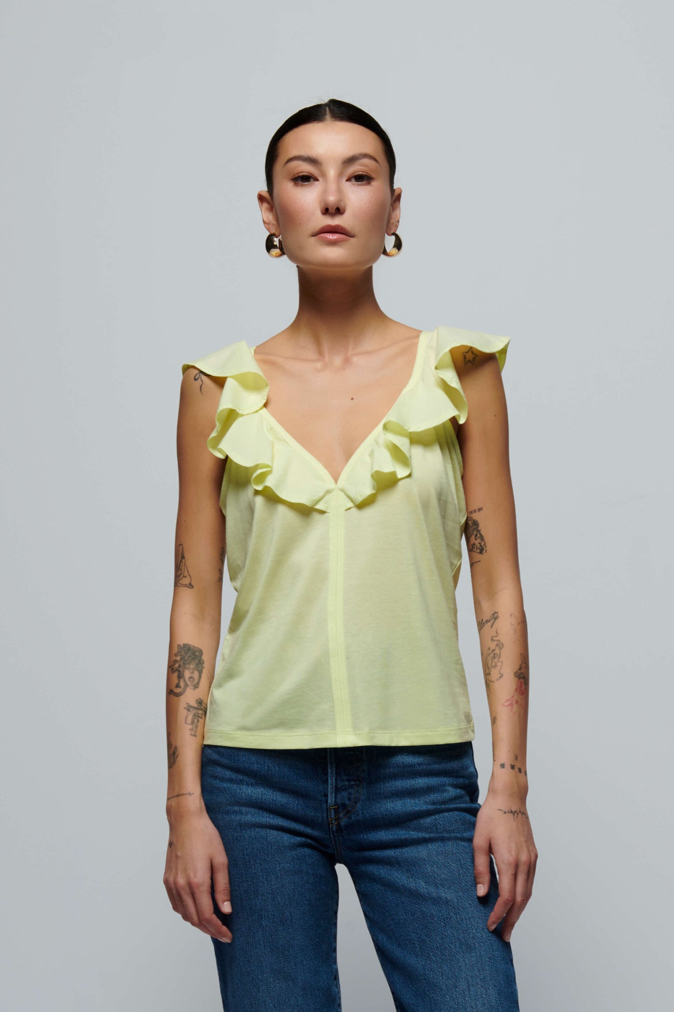 Umbra Stile Ruffle Tank Top