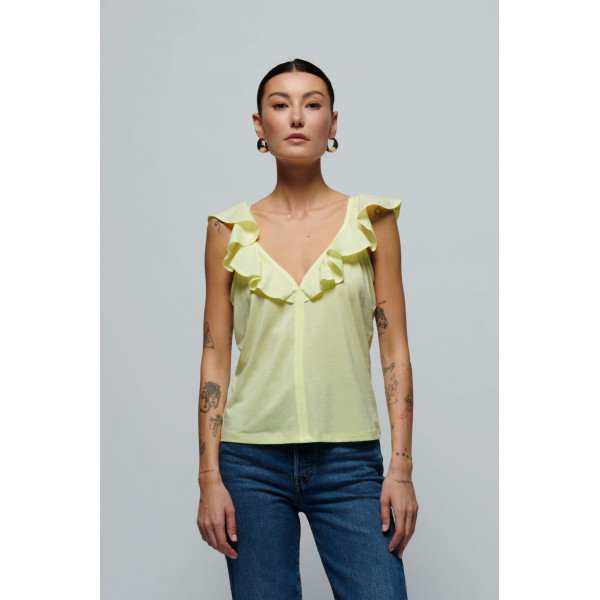 Umbra Stile Ruffle Tank Top