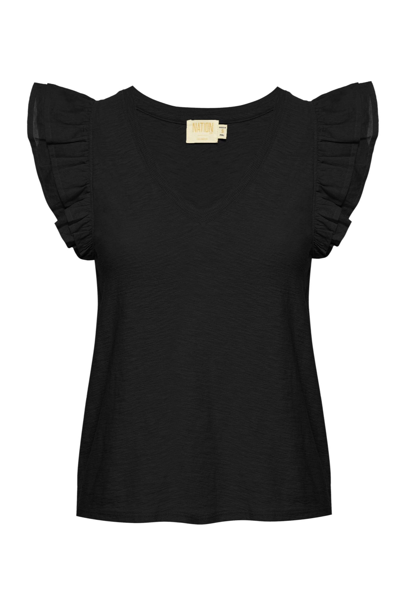 Autumn Luxe Contrast Ruffle Tank