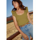 Esprit Ruffled Tank