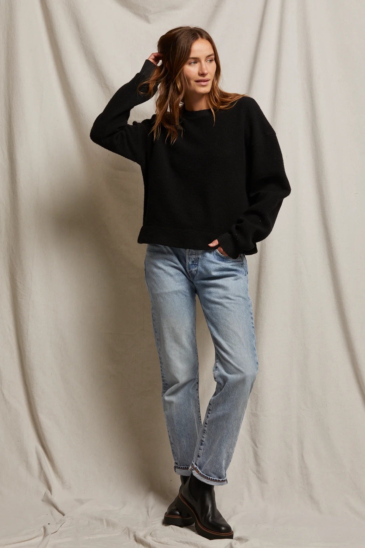 Delicata Reverse Fleece Pullover