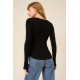 Mussola Comeback Notch Neck Long Sleeve