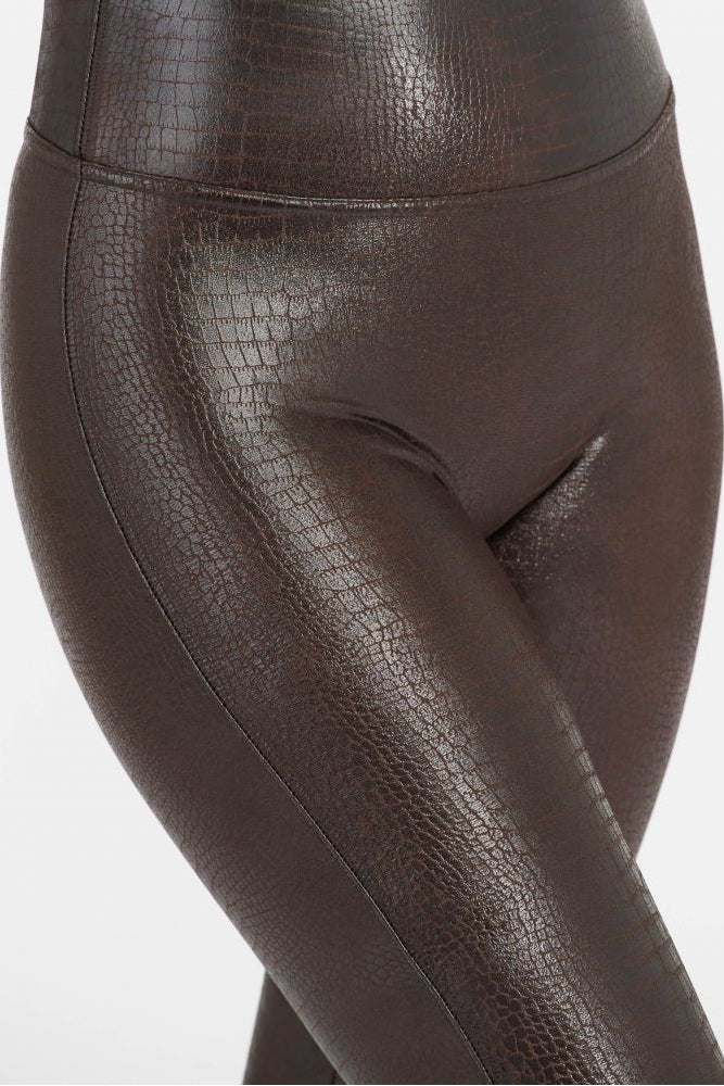 Fascino Leather Croc Shine Legging