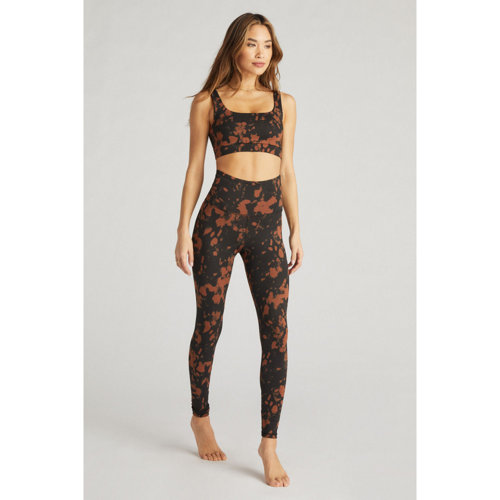 Burgundy Splatter Legging
