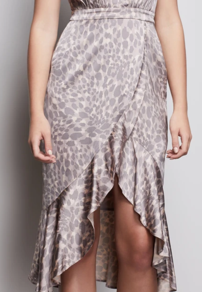 Dawn Halter Leopard Dress