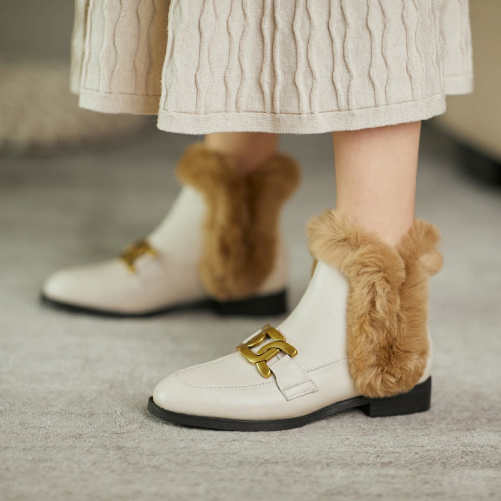 Cristallo Furry Shoes