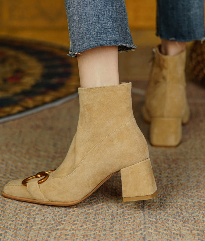 Gloria Leather Ankle Boots